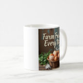 Mug OEufs de ferme dans la vannerie (Devant droit)