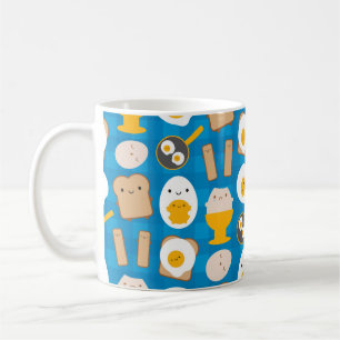 Mug Oeufs de Kawaii pour le petit déjeuner