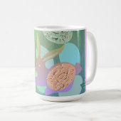 Mug Oeufs de lapin de Pâques "Joyeux Pâques" (Devant droit)
