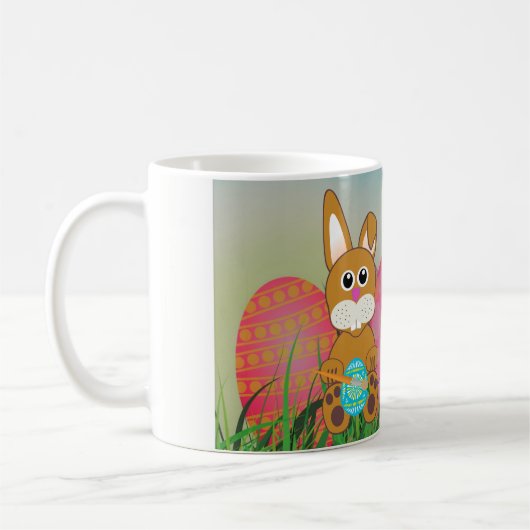 Mug Oeufs de lapin et de Pâques (Gauche)