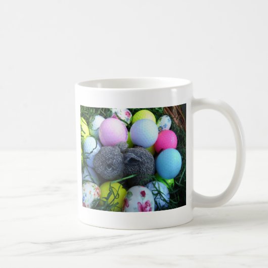 Mug Oeufs de Pâques, Ballons de golf de lapin (Droite)