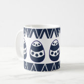 Mug Oeufs de Pâques Chevron Stripes heureux Motif de P (Devant gauche)
