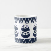Mug Oeufs de Pâques Chevron Stripes heureux Motif de P (Centre)