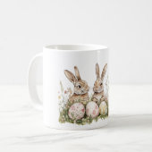 Mug Œufs de Pâques de lapins (Devant gauche)