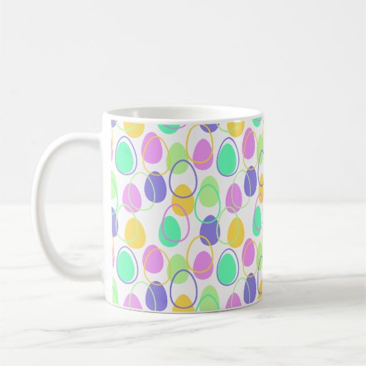 Mug Oeufs de Pâques et contours (Gauche)