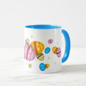 Mug oeufs de Pâques et fleurs d'oies (Devant droit)