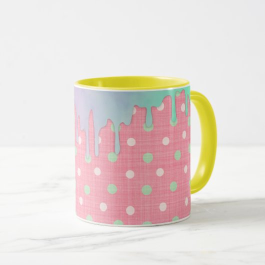 Mug Oeufs de Pâques Gnome Polkadot Lecteurs de glace (Devant droit)