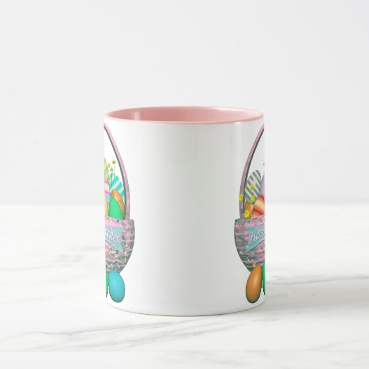 Mug Oeufs de Pâques peints en panier (Centre)