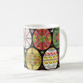 Mug Oeufs de Pâques ukrainiens, motif vintage. (Devant droit)