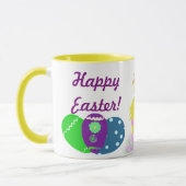 Mug Oeufs de poussin vert rose pâle de Pâques Gardiens (Gauche)