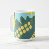 Mug Œufs drôles traversant la route (Devant gauche)