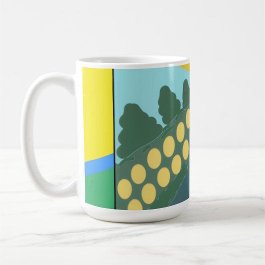 Mug Œufs drôles traversant la route (Gauche)