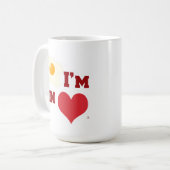 Mug Oeufs frits Je Suis Amoureux Drôle Petit Déjeuner  (Devant gauche)