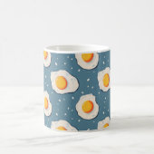 Mug Oeufs frits sur le bleu (Centre)