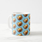 Mug Œufs frits sur le côté non retourné (Devant gauche)