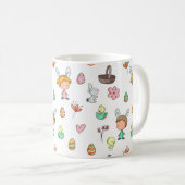 Mug Oeufs mignons Rabbit Enfants Motif Pâques (Devant droit)