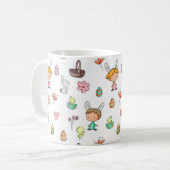Mug Oeufs mignons Rabbit Enfants Motif Pâques (Devant gauche)