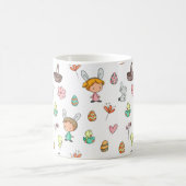 Mug Oeufs mignons Rabbit Enfants Motif Pâques (Centre)
