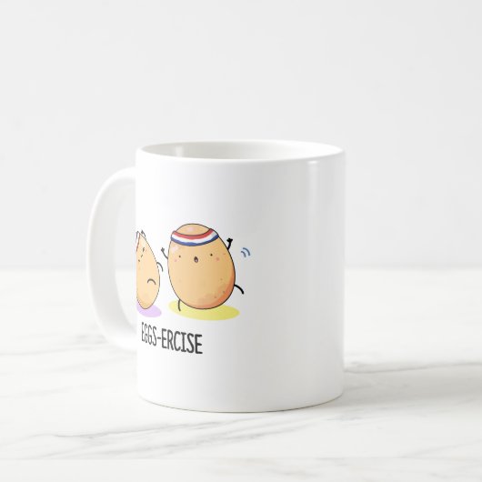 Mug Oeufs Percer Funny Aerobic Eggs Pun (Devant gauche)