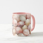 Mug Œufs roses pêche de Pâques (Devant droit)
