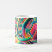 Mug OEuvre abstraite colorée et fantaisiste (Centre)