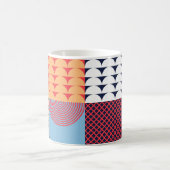 Mug OEuvre carré Abstraite : conception géométrique. (Centre)
