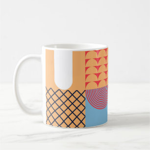 Mug OEuvre carré Abstraite : conception géométrique.