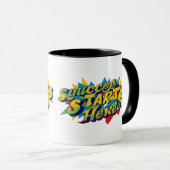 Mug "Oeuvre colorée d'ambition" (Devant droit)