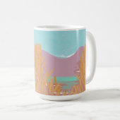 Mug Oeuvre contemporaine originale "Le Lac" (Devant droit)