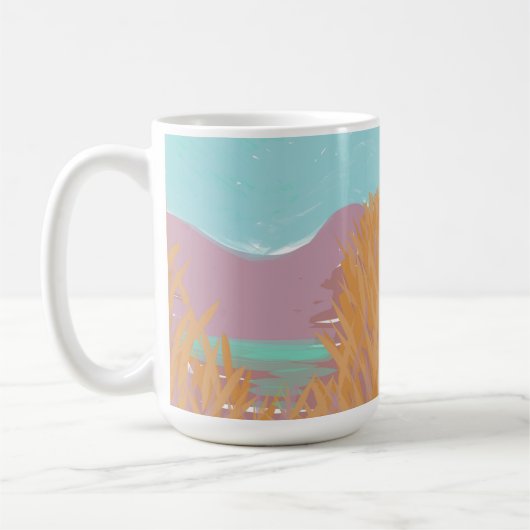 Mug Oeuvre contemporaine originale "Le Lac" (Gauche)