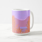 Mug Oeuvre contemporaine originale "Le Lac" (Devant droit)