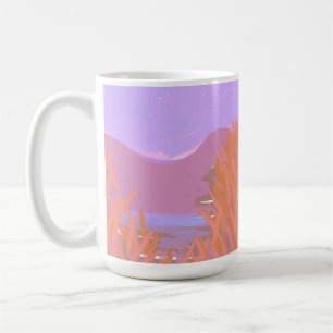 Mug Oeuvre contemporaine originale "Le Lac"