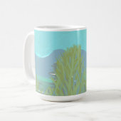 Mug Oeuvre contemporaine originale "Le Lac" (Devant gauche)