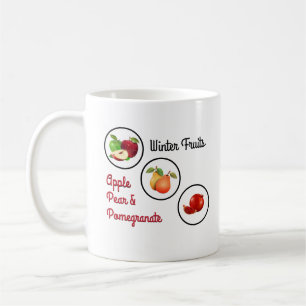 Mug Oeuvre d'Apple, de poire et de grenade