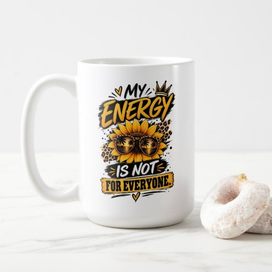 Mug Œuvre d'art à énergie positive (Avec donut)