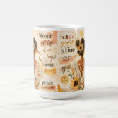 Mug Œuvre d'art à l'aquarelle affirmant des fleurs édi (Centre)