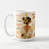 Mug Œuvre d'art à l'aquarelle affirmant des fleurs édi (Gauche)