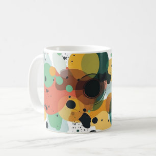 Mug Œuvre d'art abstrait géométrique. Rétro vintage