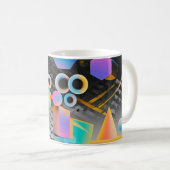 Mug OEuvre d'art abstraite dynamique et fantaisiste gé (Devant droit)