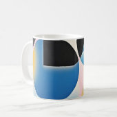 Mug OEuvre d'art abstraite dynamique et fantaisiste gé (Devant gauche)