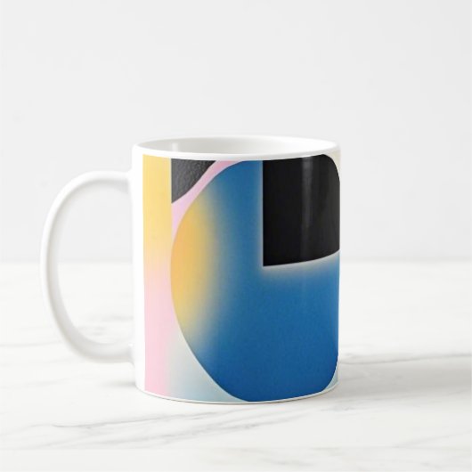 Mug OEuvre d'art abstraite dynamique et fantaisiste gé (Gauche)