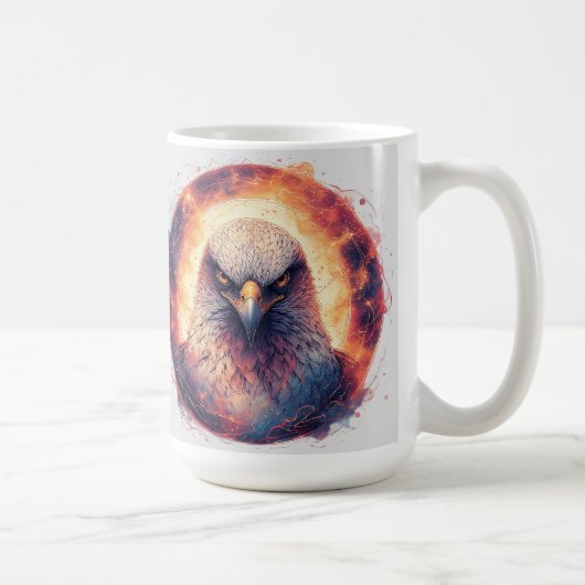 Mug Œuvre d'art Aigle Vibrant (Droite)
