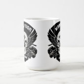 Mug Œuvre d'art de crâne ailé (Centre)
