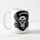 Mug Œuvre d'art de crâne ailé (Gauche)