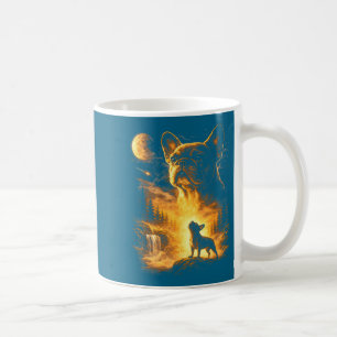 Mug Œuvre d'art de mème de Bouldog français hurlant à