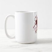 Mug Œuvre d'art faite main - Forêt orange (Gauche)
