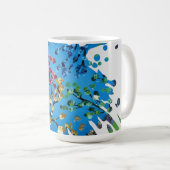 Mug Œuvre d'art faite main - La Roue de Fleurs (Devant droit)