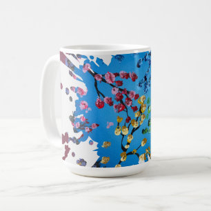 Mug Œuvre d'art faite main - La Roue de Fleurs