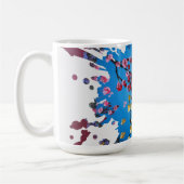 Mug Œuvre d'art faite main - La Roue de Fleurs (Gauche)
