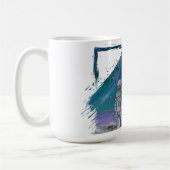 Mug Œuvre d'art faite main - Vue de la Terre (Gauche)